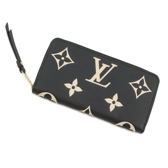 LOUIS VUITTON Accessories - Louis Vuitton Monogram Empreinte Zippy Wallet M80481 Black Round Long LOUIS V...